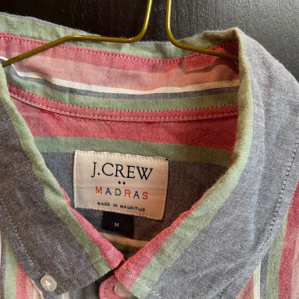 J. Crew Madras Shirt - Check out those Colors!